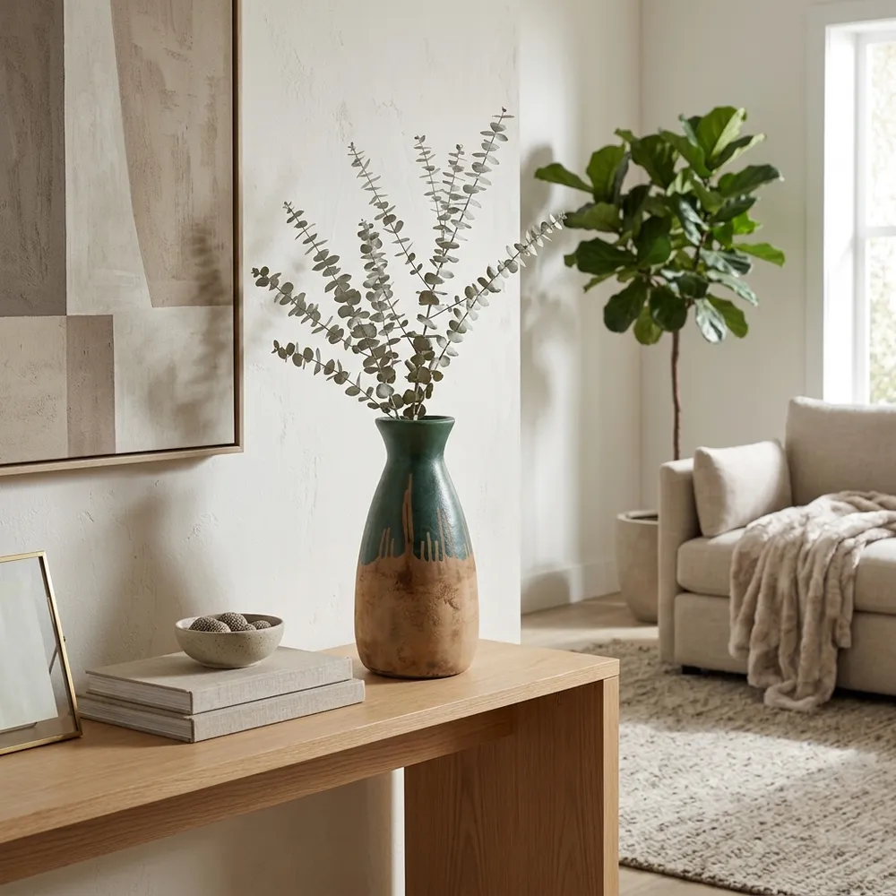 DARIENMILL GREEN VASE 13 (IN)