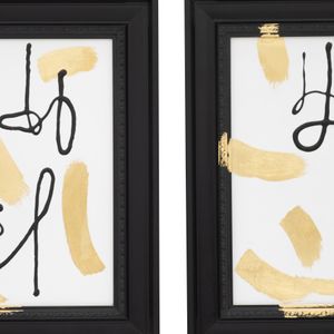 ENNISHOLM SET OF 3 BLACK ART 28 (IN) 6