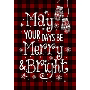 Merry & Bright House Flag 28in by 40in 1