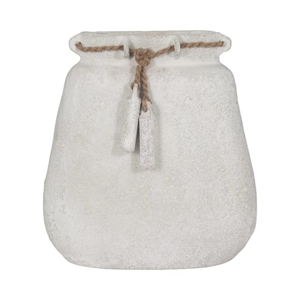 OLIVER WHITE VASE 16 (IN)
