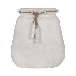 OLIVER WHITE VASE 16 (IN) 1