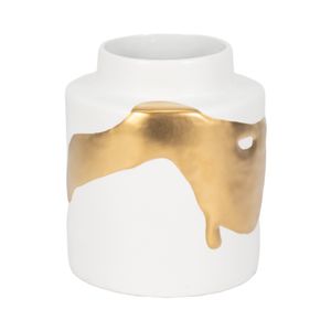 JUNEROSE WHITE VASE 10 (IN) 3