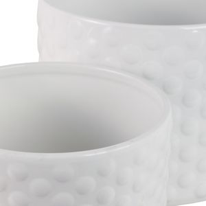 DECKERFORD SET OF 2 WHITE PLANTER 10 (IN) 7