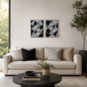 HARVEYBURN SET OF 2 BLACK ART 24 (IN) 2