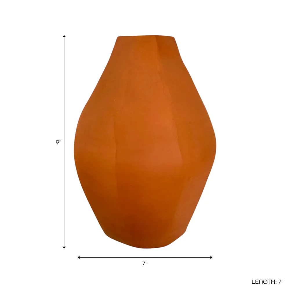 ROLANDHAM RED VASE 9 (IN)