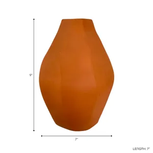 ROLANDHAM RED VASE 9 (IN) 9