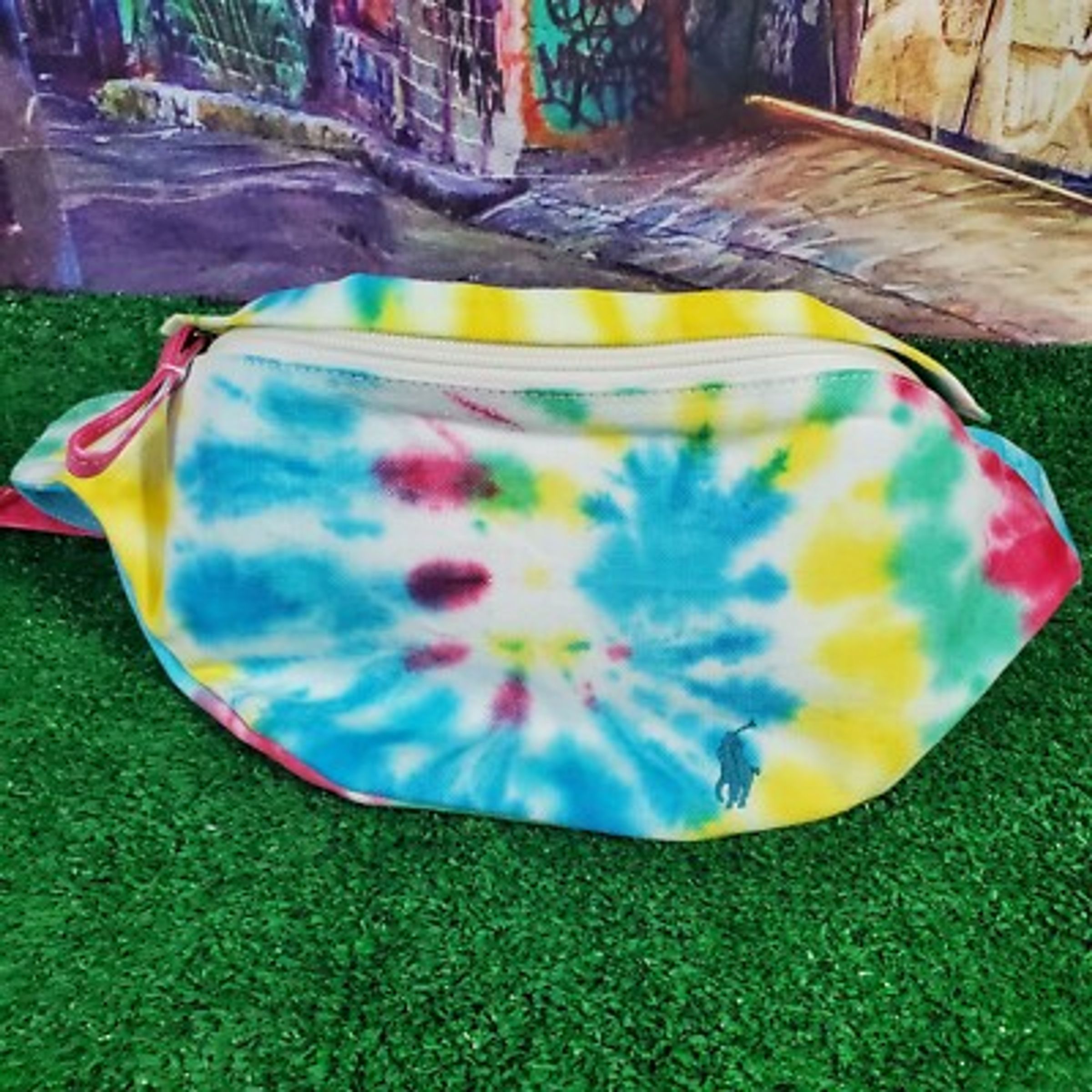 CANVAS HIP BAG - MULTI-COLOR TIE-DYE
