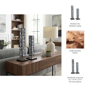 EATONHAM SET OF 2 BLACK DECOR 21 (IN) 10