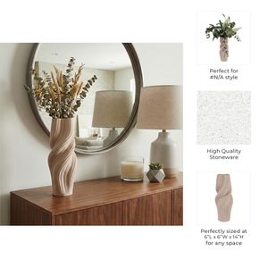 ROSSPORT TAN VASE 14 (IN) 10