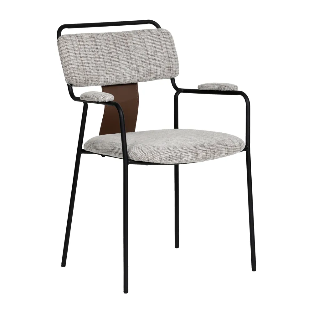 Couva Dining Chair Gray Tweed