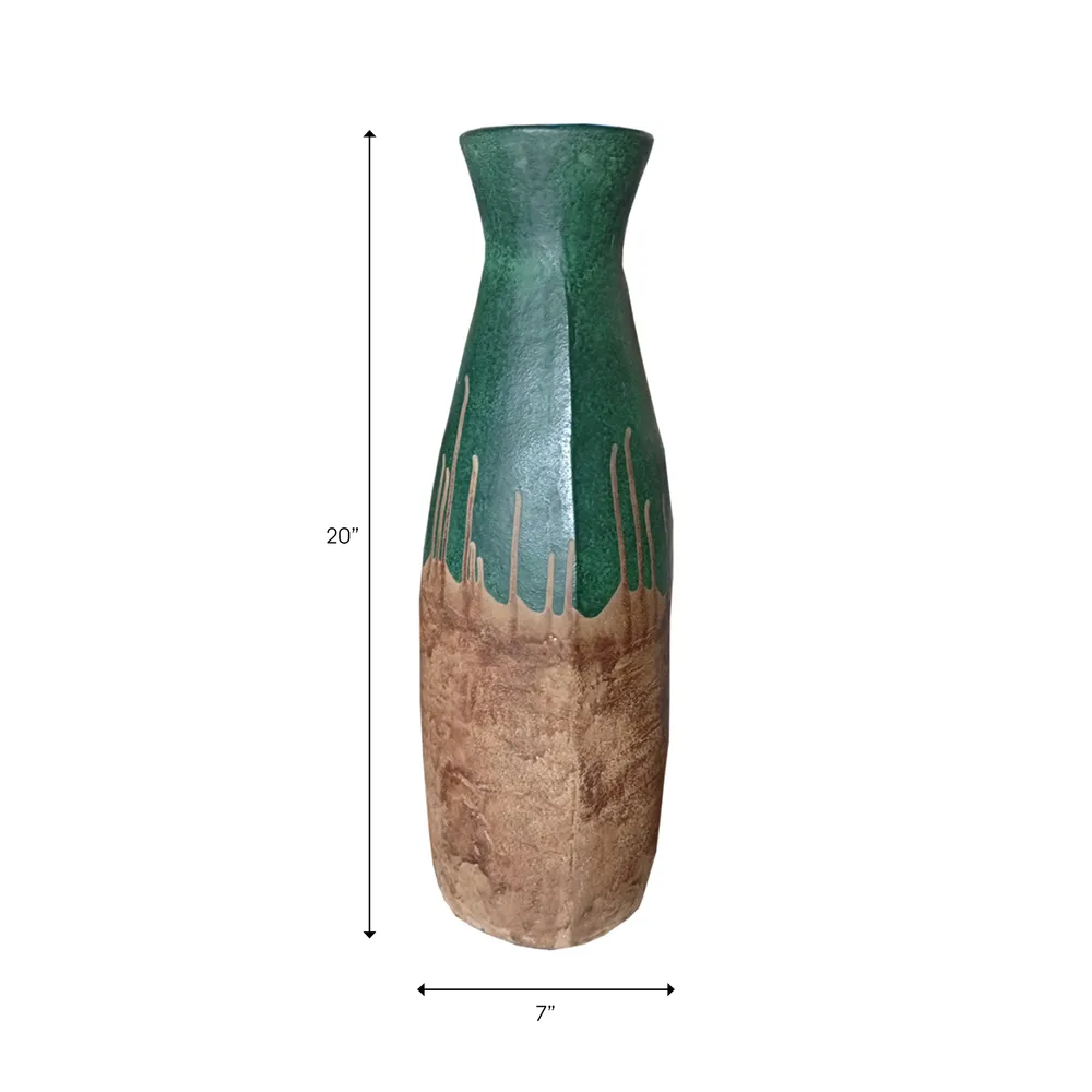 DARIENMILL GREEN VASE 21 (IN)