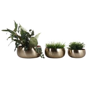 HANLEYCROSS SET OF 3 GOLD PLANTER 6 (IN) 3