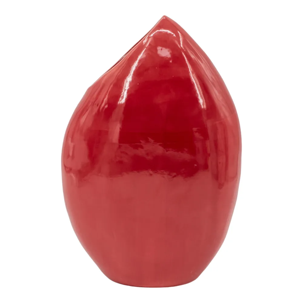 HAMMONDPORT RED VASE 17 (IN)