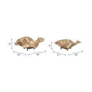 HAWLEYPORT SET OF 2 GOLD BOWLS 5 (IN) 8