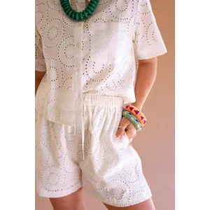 Eyelet Drawstring Short 2