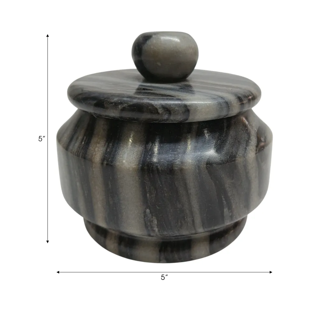 CHLOEMORE GRAY JAR 5 (IN)