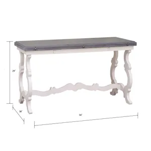 Volume Console Table - Antique White 3