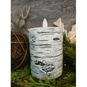 Birch 3x4in Moving Flame LED Candle 1