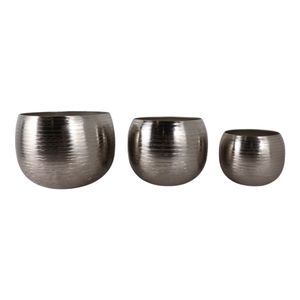 GLOVERTON SET OF 3 SILVER PLANTER 11 (IN) 3