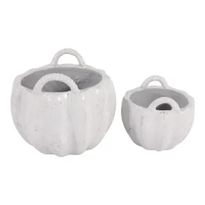 THEAHAM SET OF 2 WHITE PLANTER 11 (IN) 6