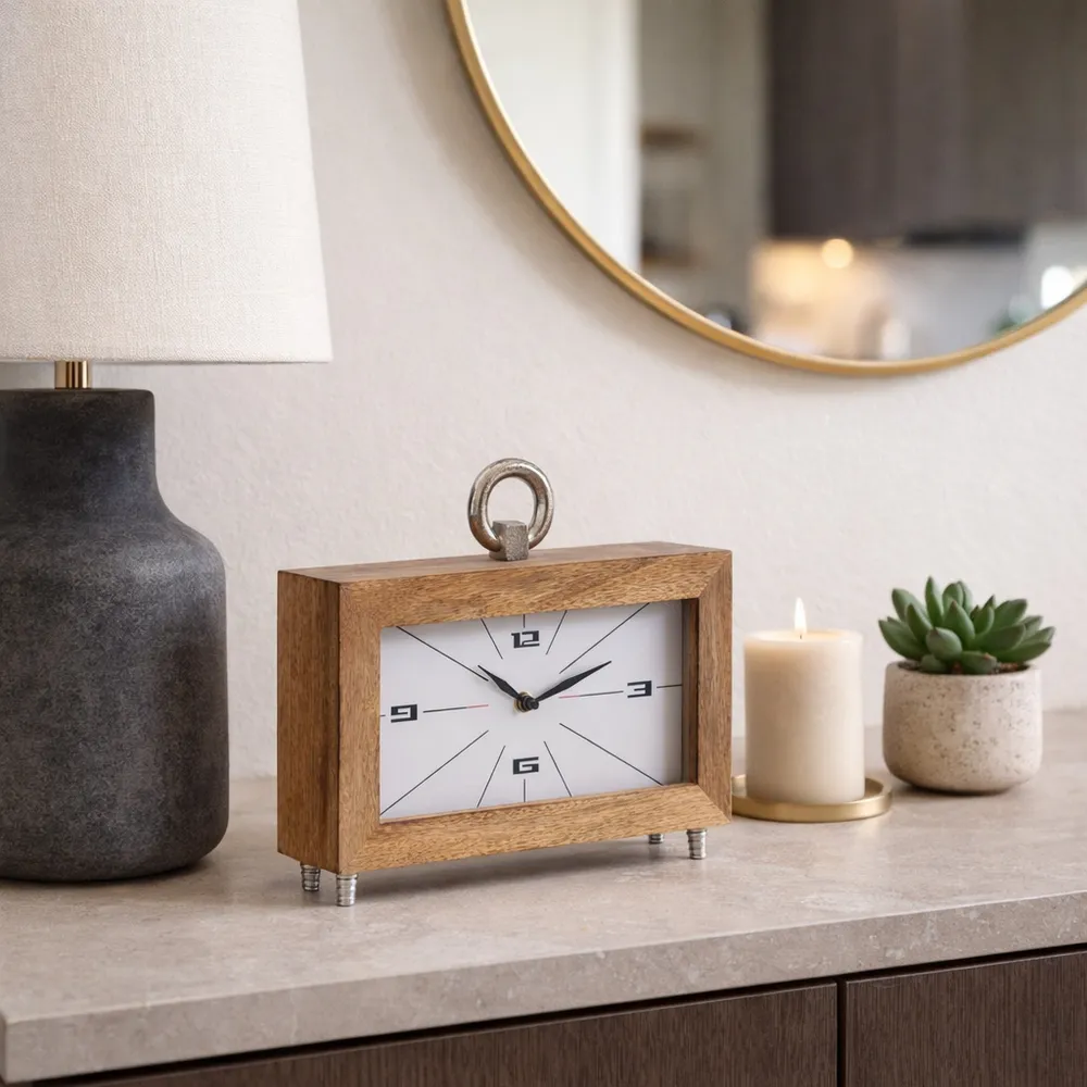 BRENDANBROOK BROWN CLOCK 10 (IN)