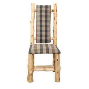Cedar High Back Upholstered Side Chair - Coffee - Customer's Own Material 4