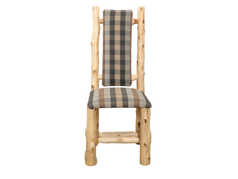 Cedar High Back Upholstered Side Chair - Coffee - Customer's Own Material 4