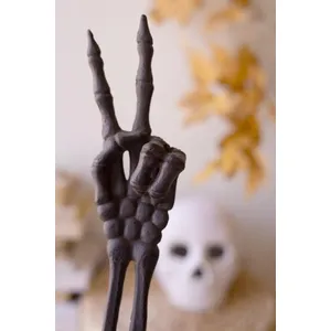Cast Iron Skeleton Peace Sign 6
