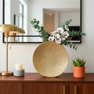 CUTTERROSE GOLD VASE 12 (IN) 12