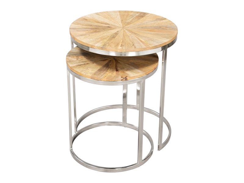 Bari Nesting Table Set Natural 4