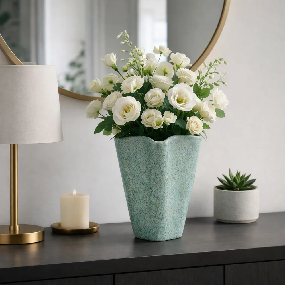 TIPTONPARK GREEN VASE 13 (IN)
