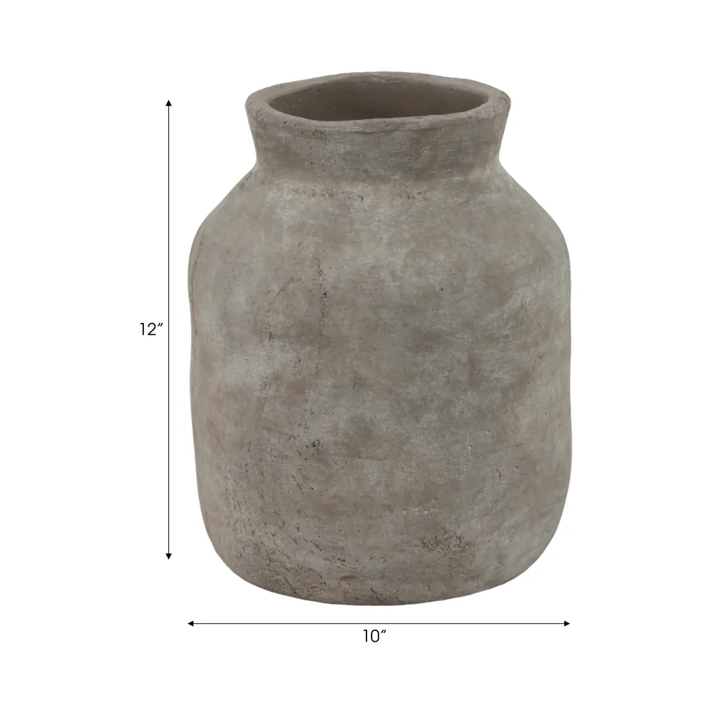 CHILTONLAKE GRAY VASE 12 (IN)