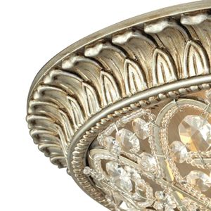 Andalusia 17'' Wide 4-Light Flush Mount - Aged Silver 3