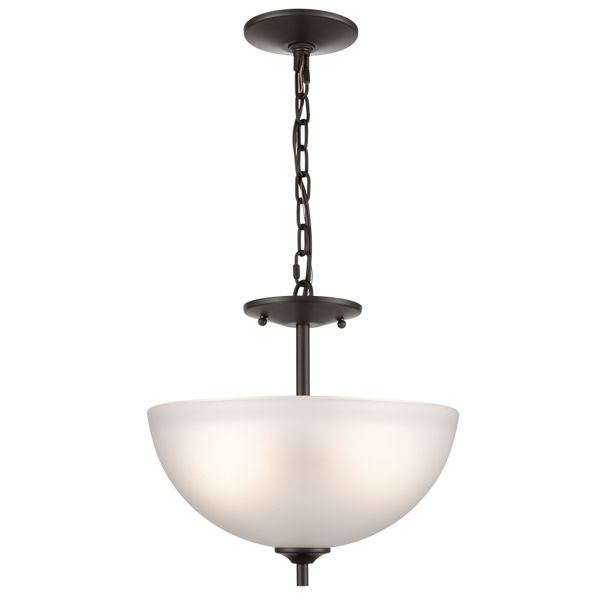 Jackson 14'' Wide 2-Light Semi Flush Mount - Oil Rubbed Bronze