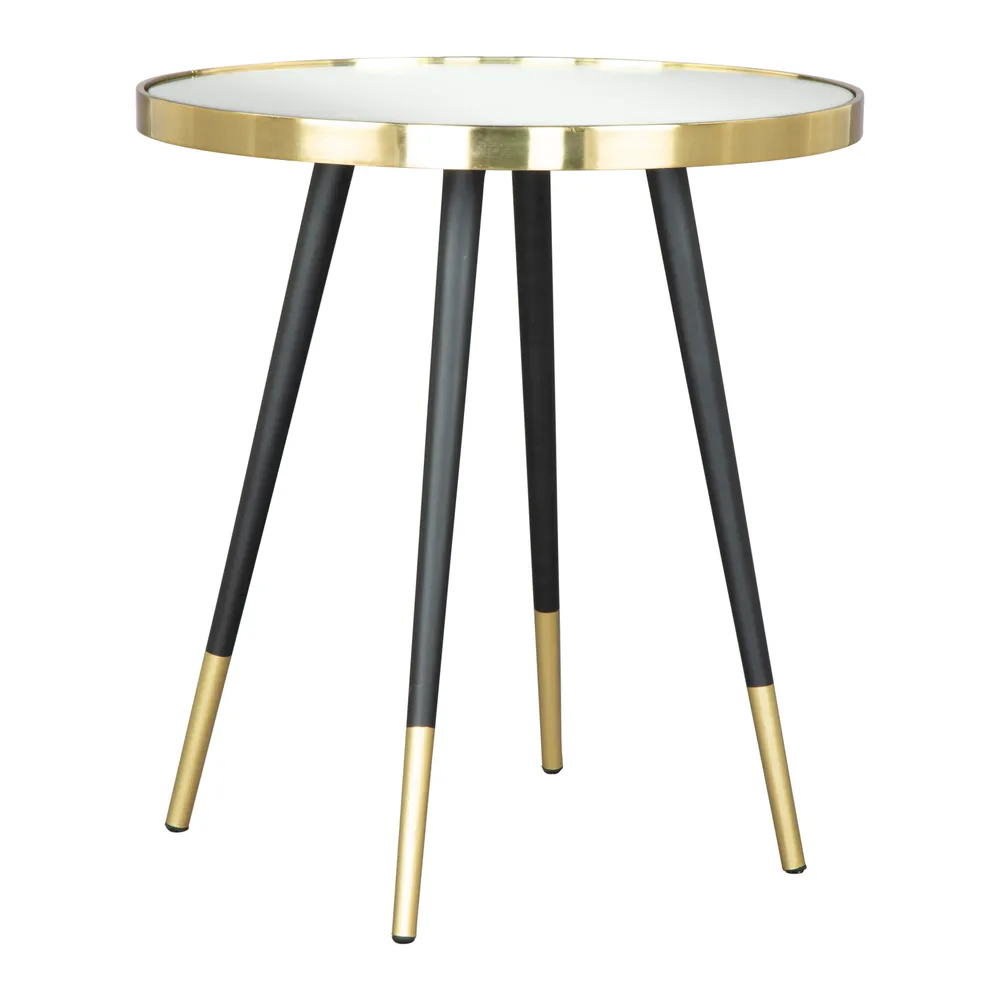Particle Side Table Gold & Black