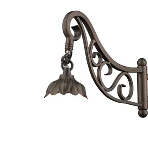 Mix-N-Match 11'' High 1-Light Sconce (No Shade) - Tiffany Bronze 4