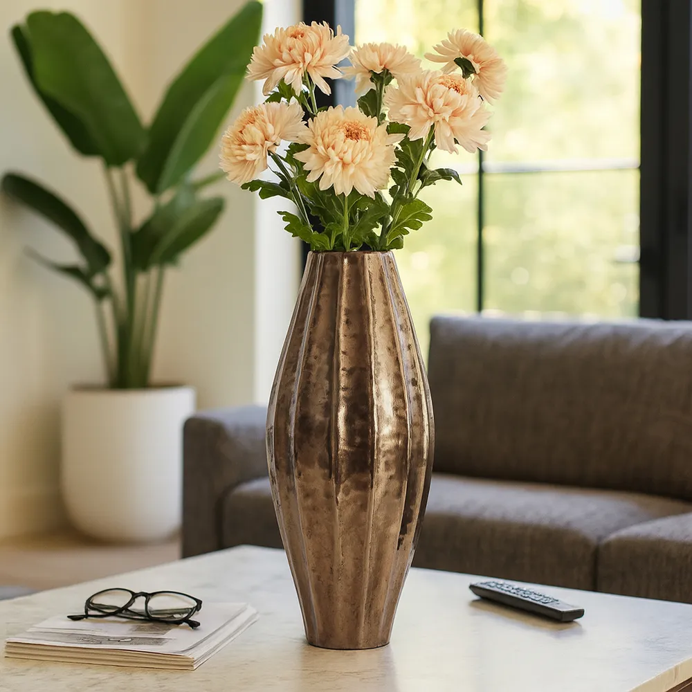 DALTONLEY GOLD VASE 27 (IN)