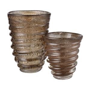 Metcalf Vase - Small Bubbled Brown 2