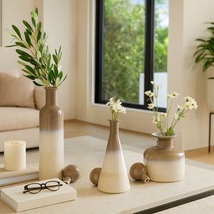 RAYMONDRUN SET OF 3 IVORY VASES 21 (IN) 11