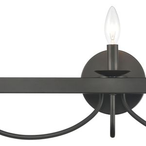 Williamson 24'' Wide 3-Light Vanity Light - Black 4