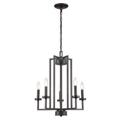 West End 20'' Wide 5-Light Chandelier - Oil Rubbed Bronze