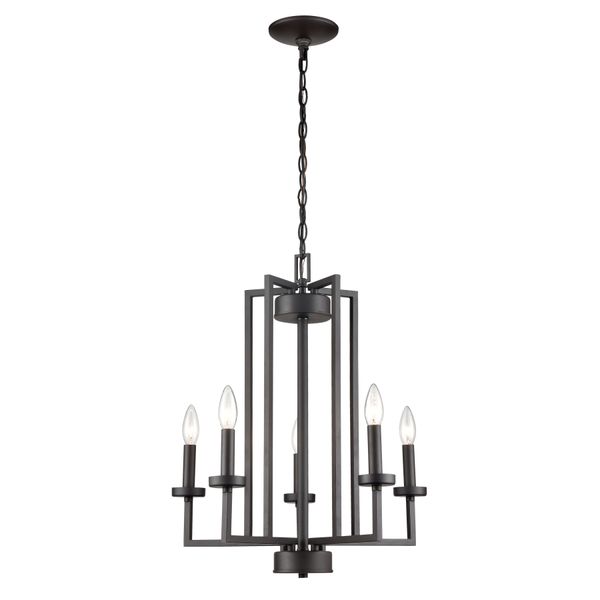 West End 20'' Wide 5-Light Chandelier - Oil Rubbed Bronze