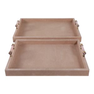 NELSONGATE SET OF 2 TAN TRAY 3 (IN) 4
