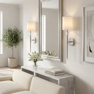 HOLLYPORT WHITE SCONCE 22 (IN) 2