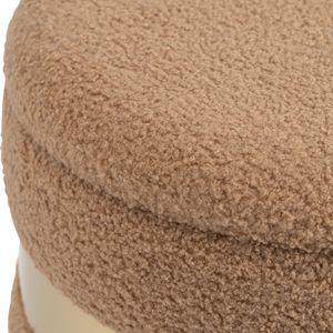 GORDENRIDGE SET OF 2 TAN OTTOMANS 18 (IN) 4