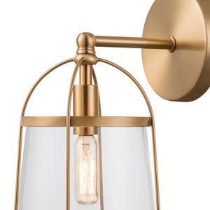 Merrick 10'' High 1-Light Sconce - Satin Brass 3