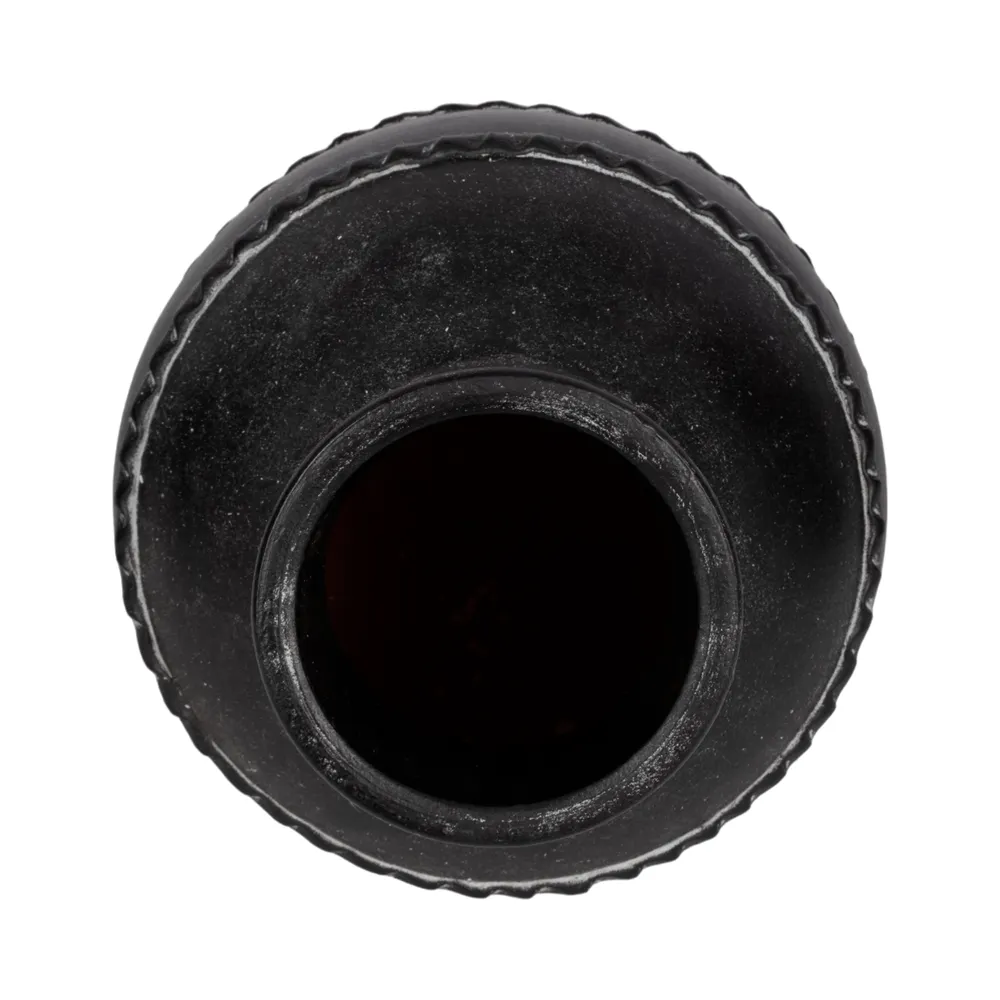 ROSEBEACH BLACK VASE 14 (IN)