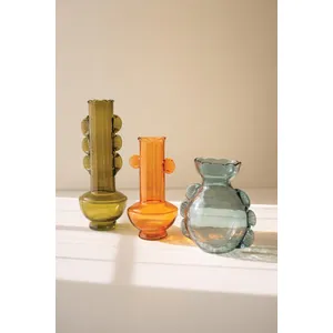 Set of 3 Funky Glass Vases 6