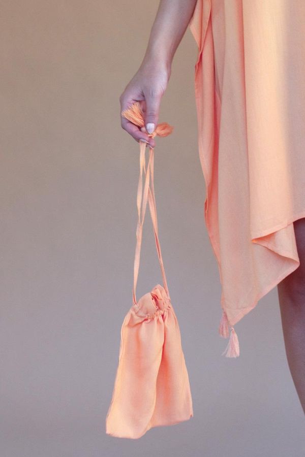 Cumin Kaftan with Matching Bag