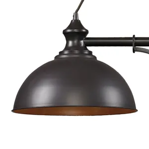 Farmhouse 44'' Wide 2-Light Linear Chandelier - Oiled Bronze 4